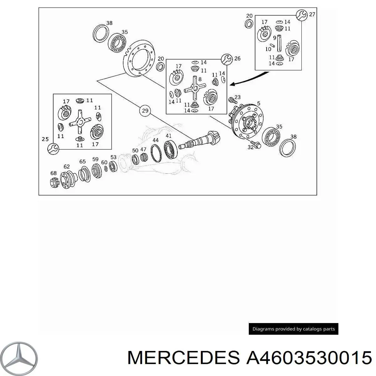  Mercedes A4603530015 цена, от 231.46 USD