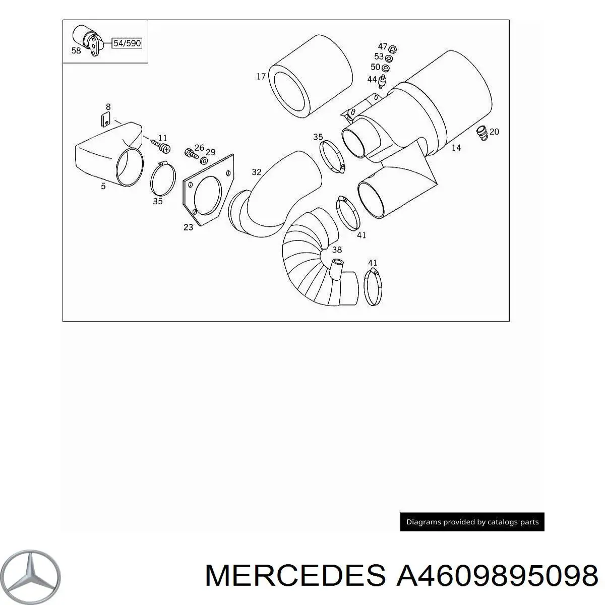 Купить A4609895098 Mercedes 