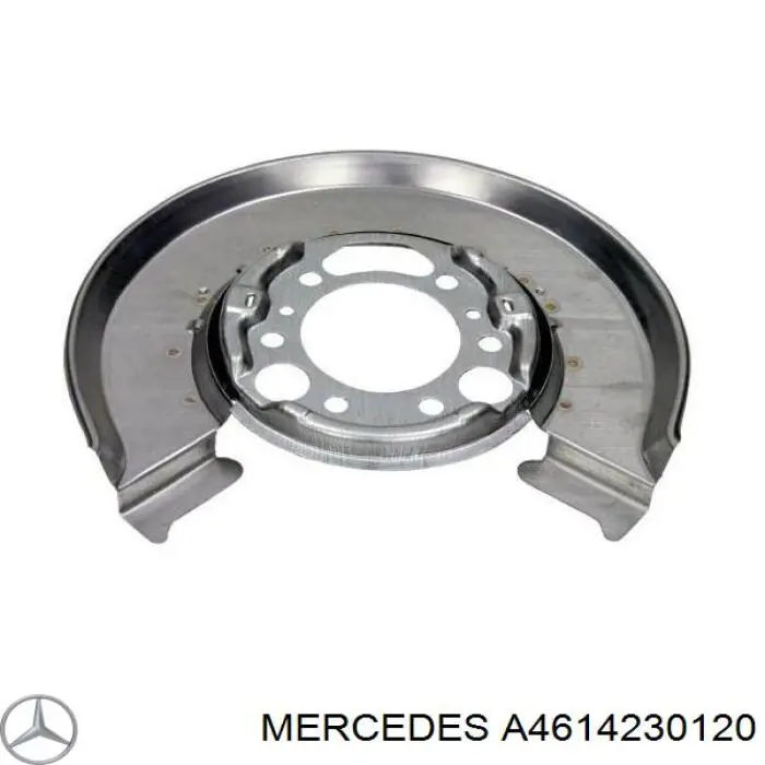 Chapa protectora contra salpicaduras, disco de freno trasero izquierdo A4614230120 Mercedes