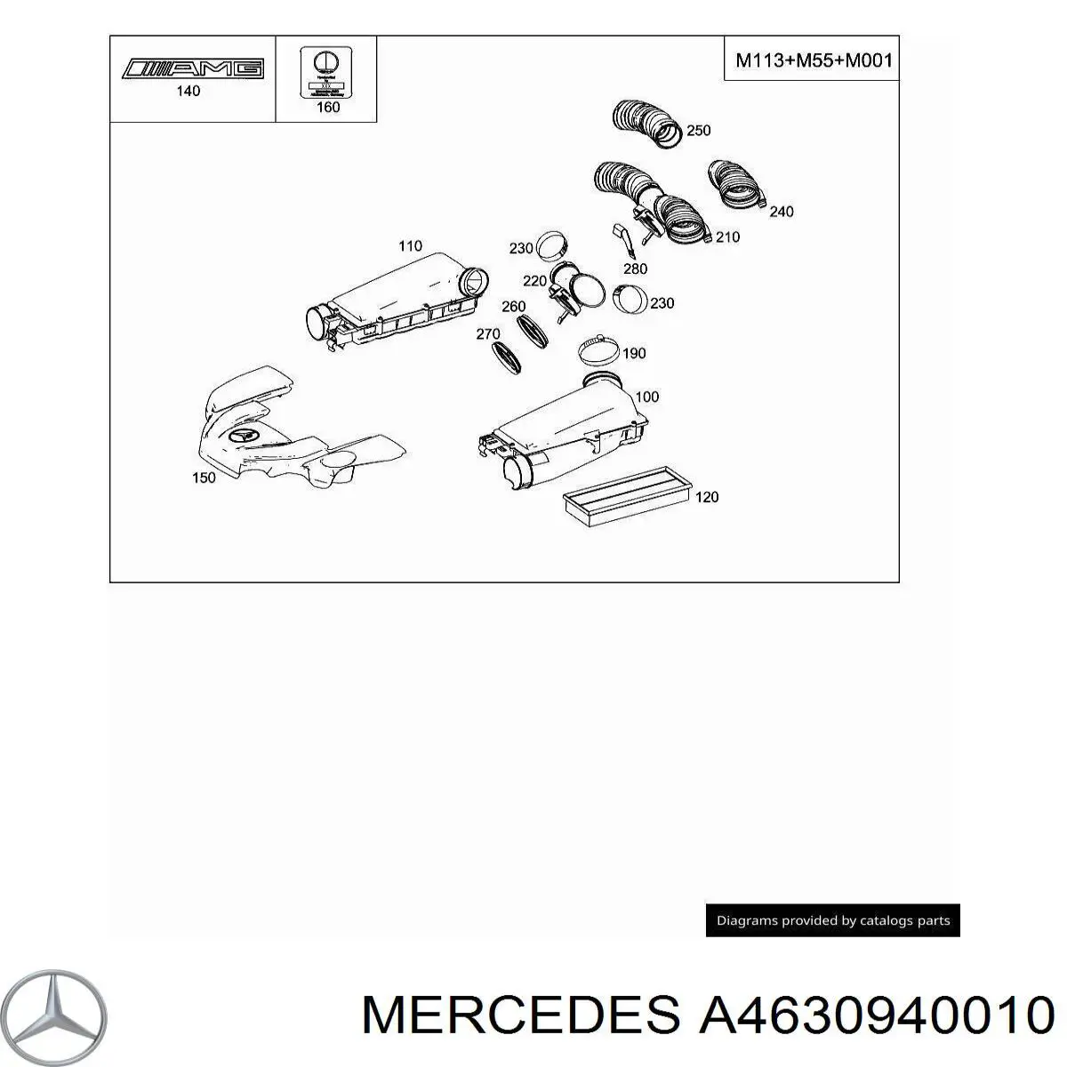  Mercedes A4630940010 цена, от 31.14 USD