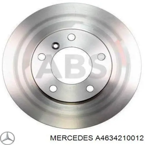 Передние тормозные диски A4634210012 Mercedes