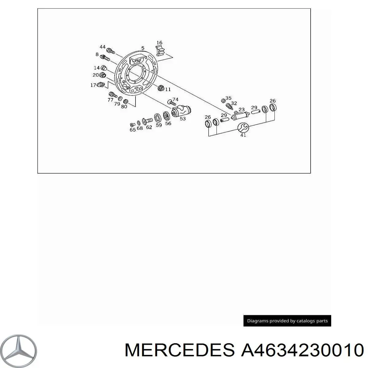 Накладка тормозная передняя (TRUCK) Mercedes A4634230010