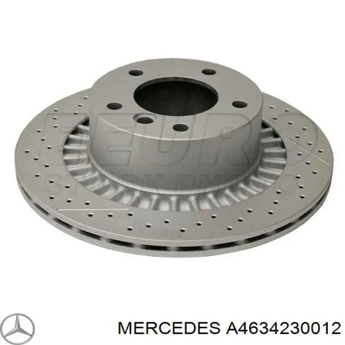 A4634230012 Mercedes disco do freio traseiro