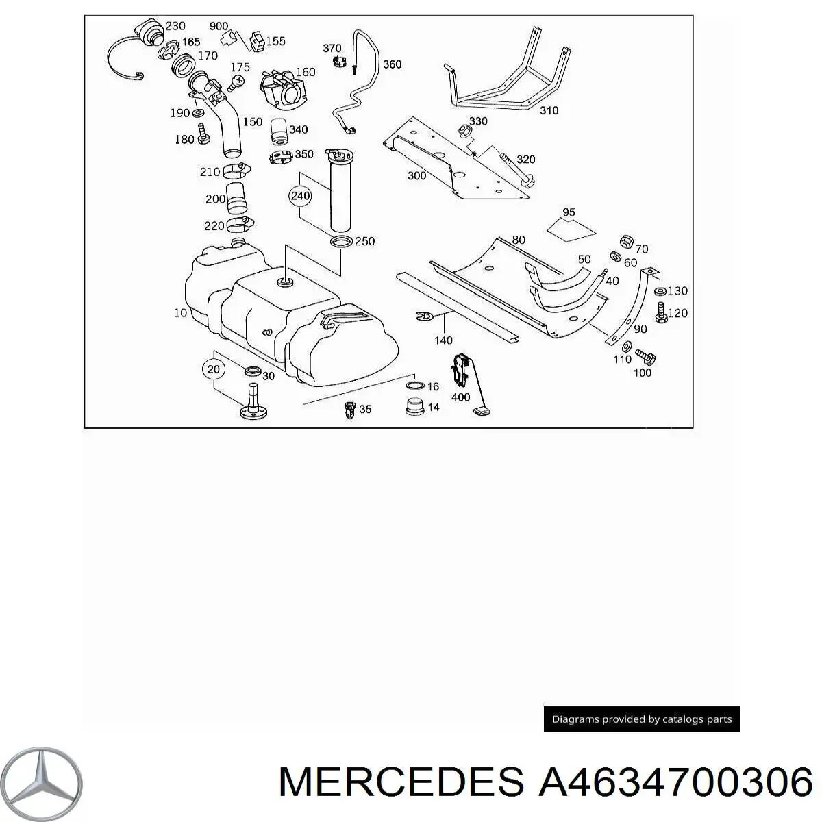 Фильтр тонкой очистки топлива Mercedes A4634700306 цена, от 315.95 USD