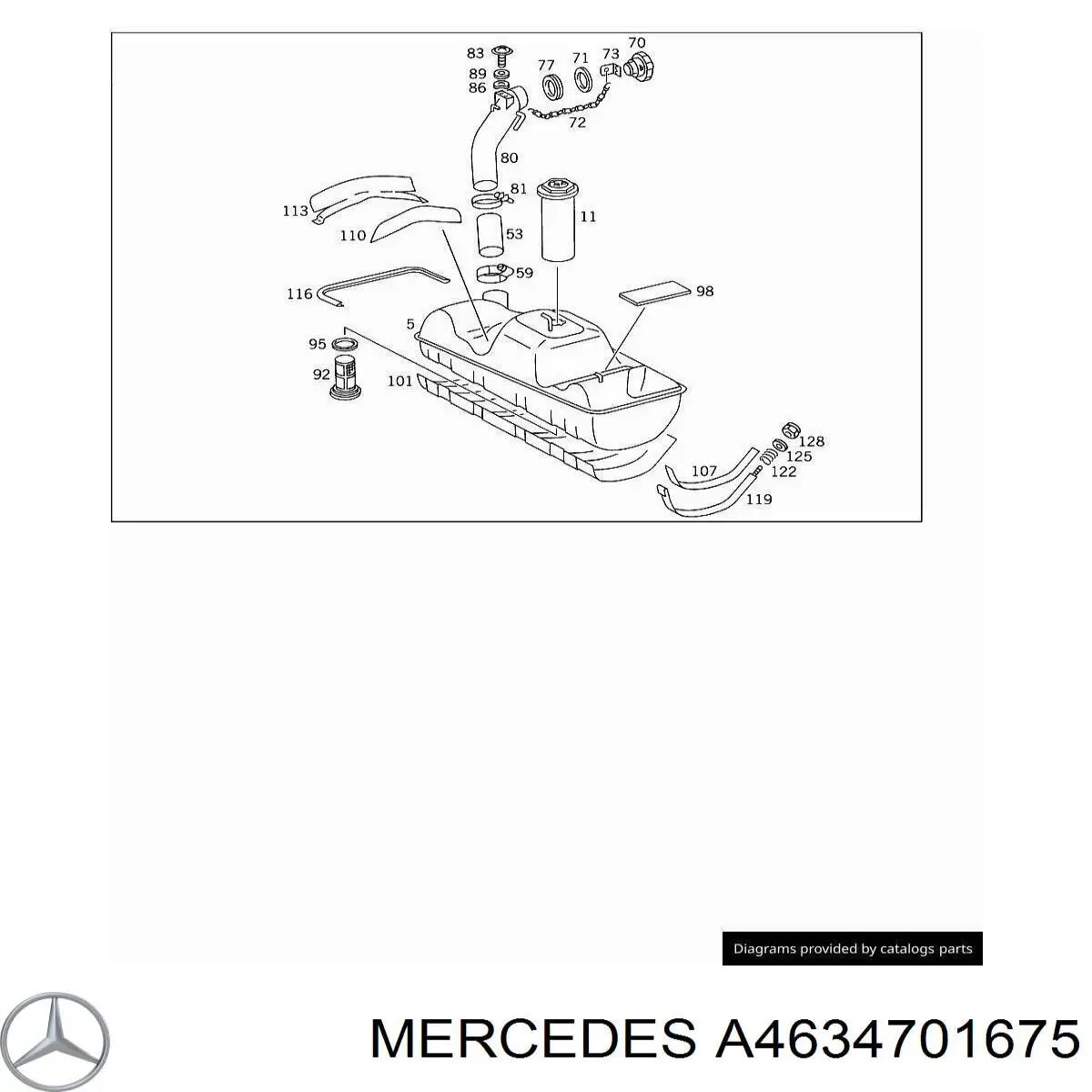 Трубка топливная, комплект Mercedes A4634701675 цена, от 52.34 USD