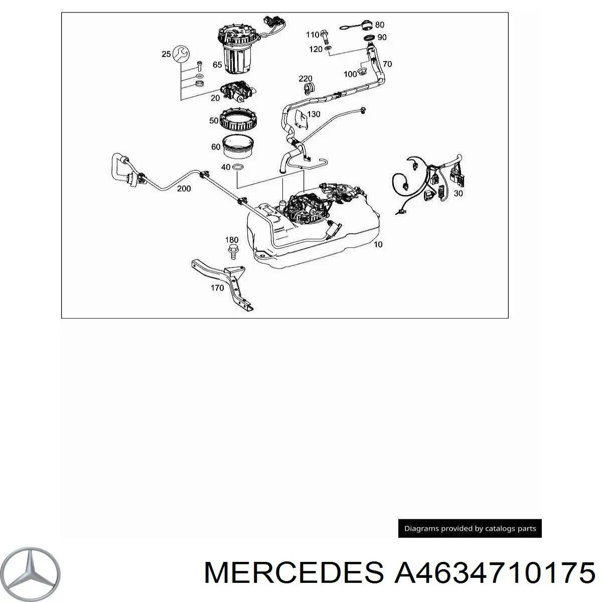 Блок подогрева топлива Mercedes A4634710175