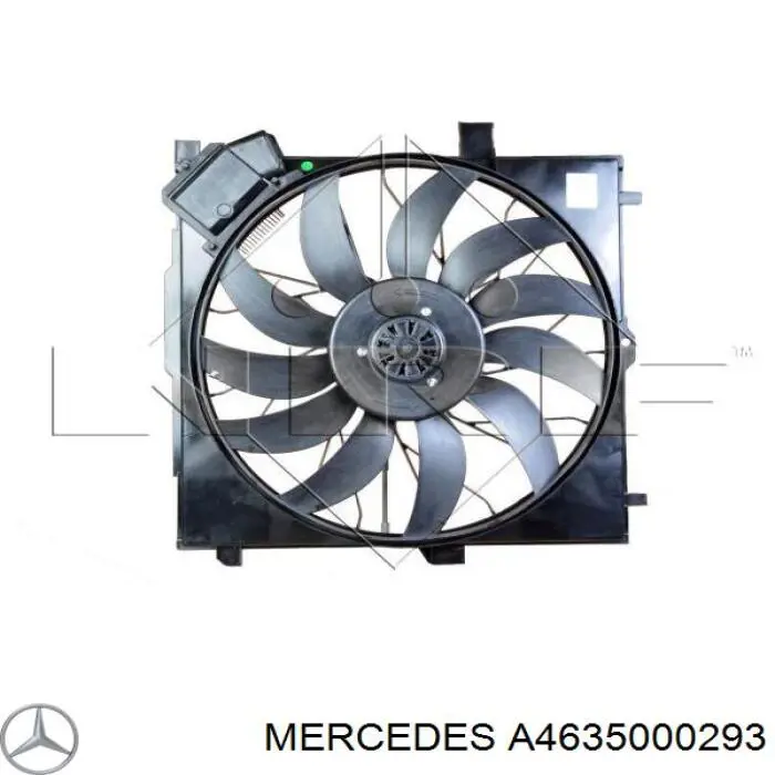 A4635000293 Mercedes вентилятор (крыльчатка радиатора кондиционера)