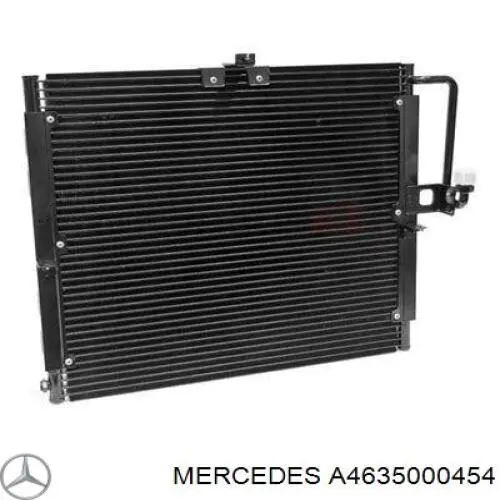 A4635000454 Mercedes radiador de aparelho de ar condicionado