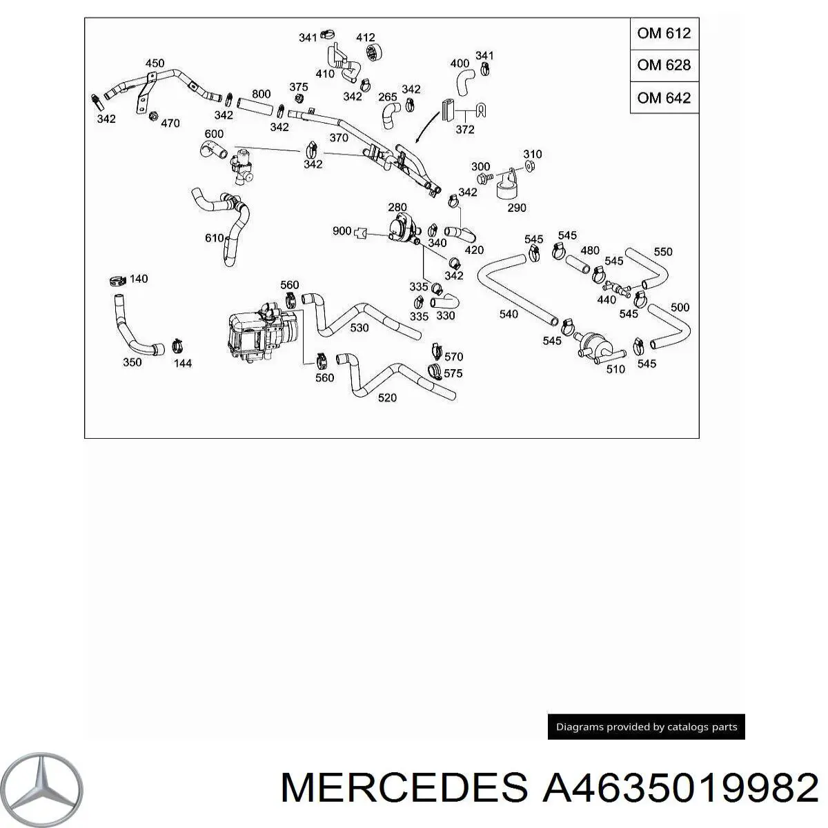 Купить A4635019982 Mercedes 