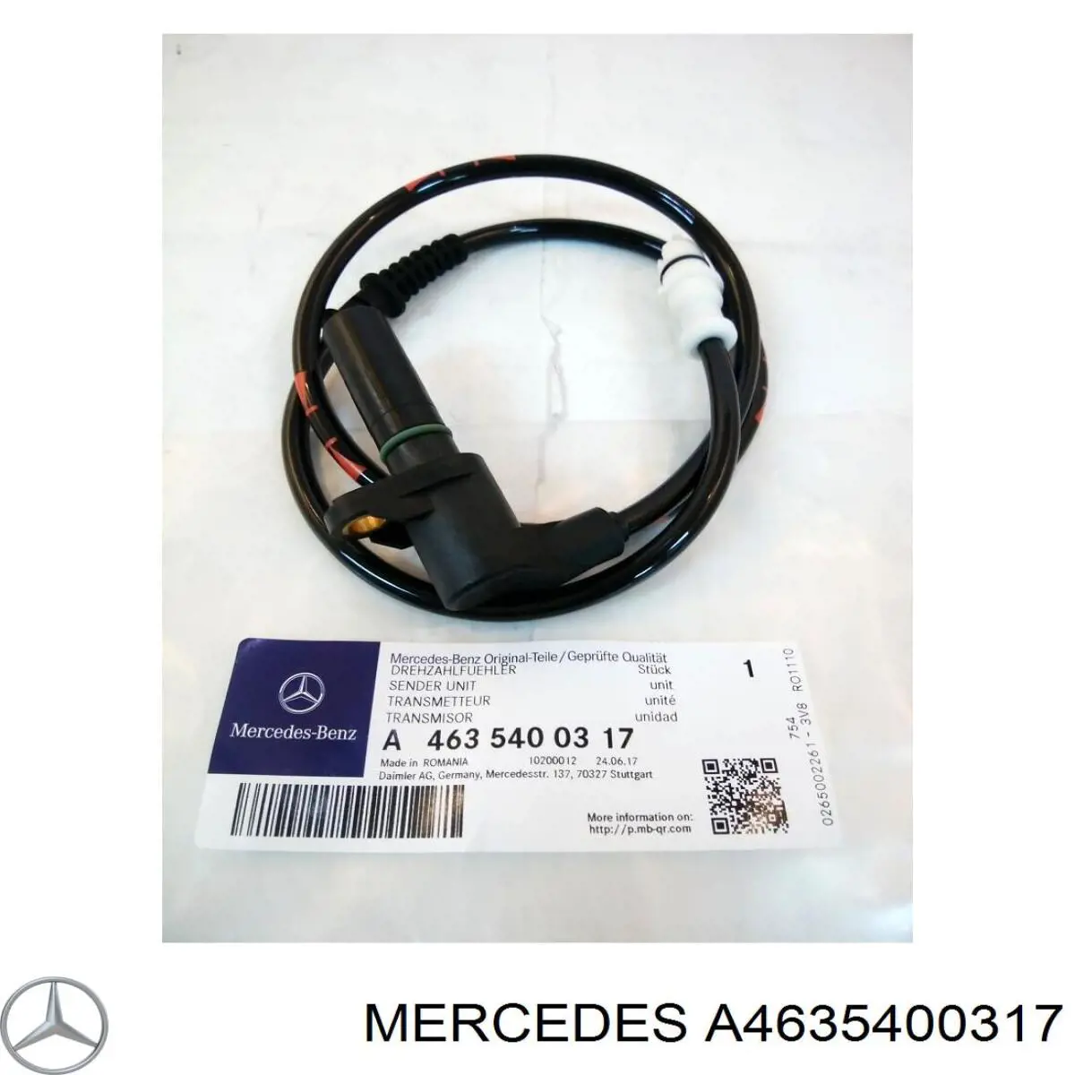 4635400317 Mercedes датчик абс (abs передний)