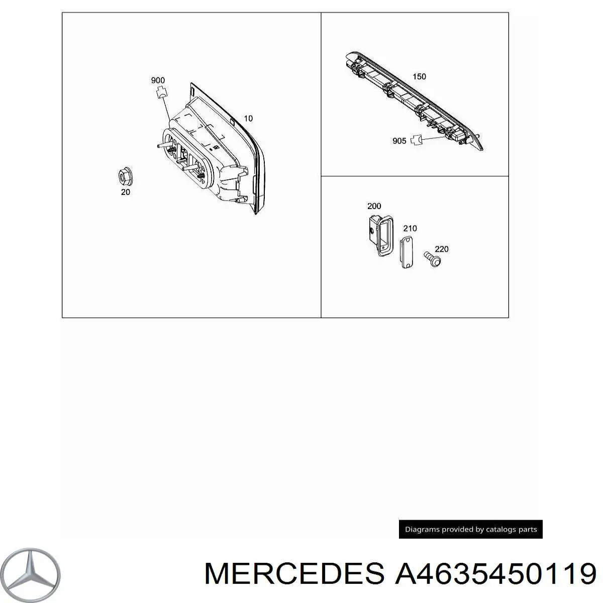  Mercedes A4635450119 цена, от 13.49 USD