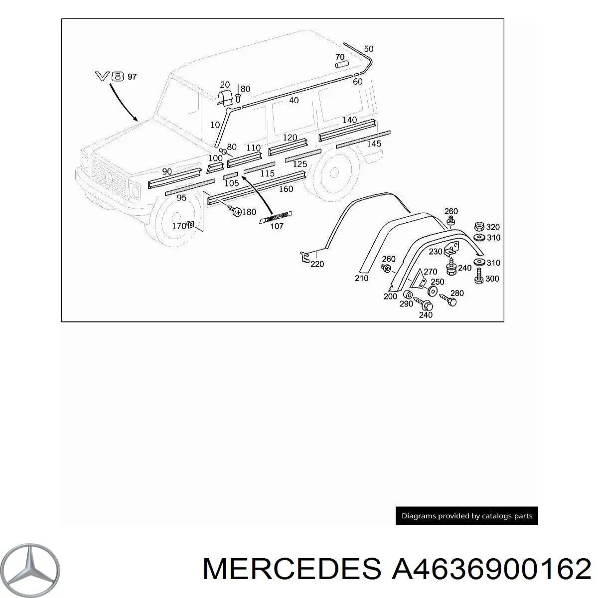  Mercedes A4636900162 цена, от 50.67 USD