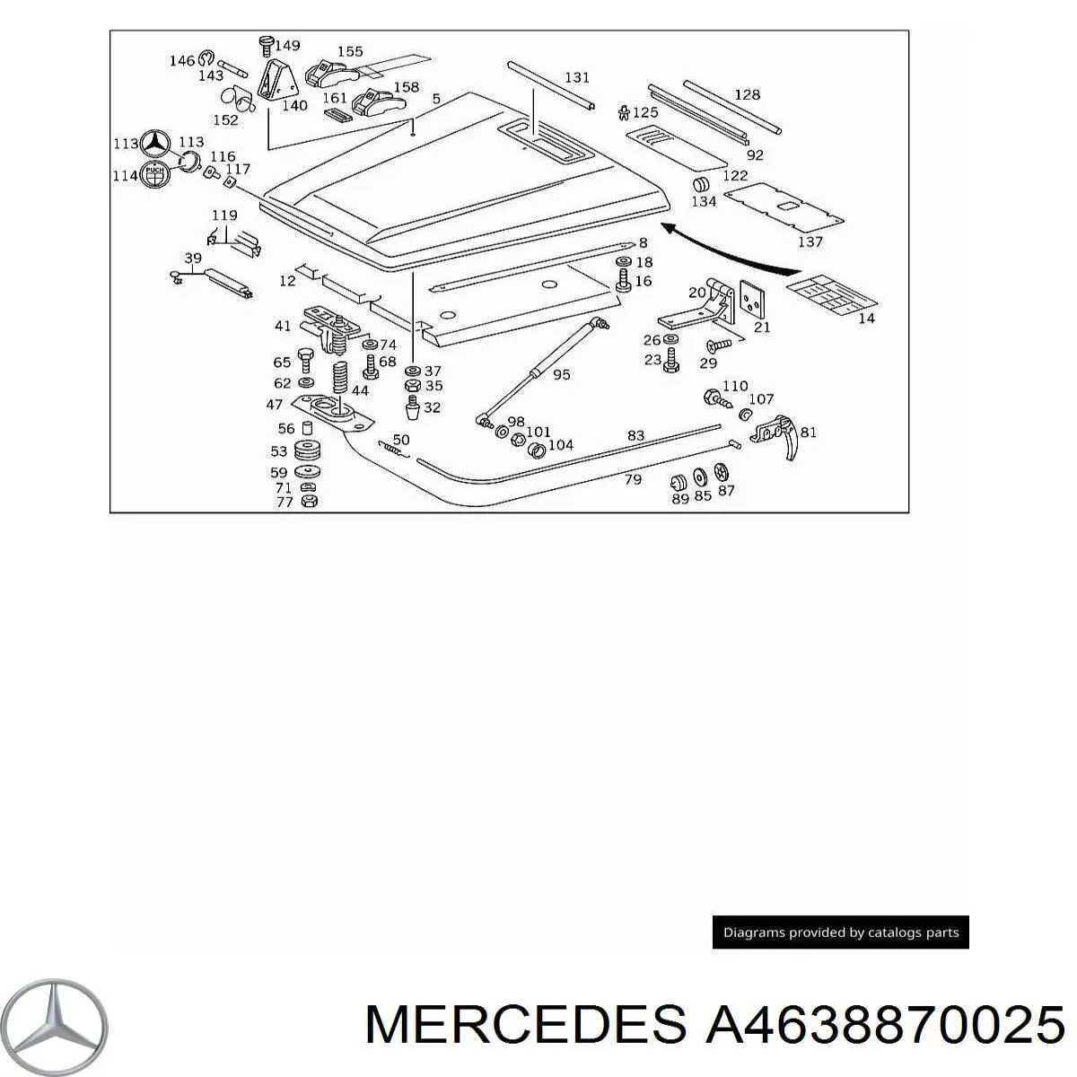 Купить A4638870025 Mercedes 