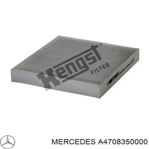 A4708350000 Mercedes filtro de salão