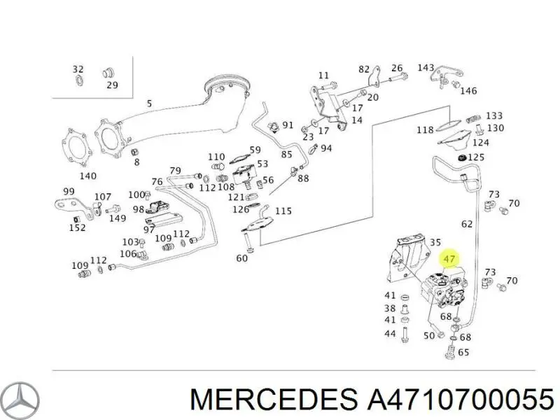 Купить A4710700055 Mercedes Датчик MAP
