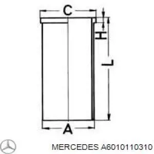 A6010110310 Mercedes гильза поршневая