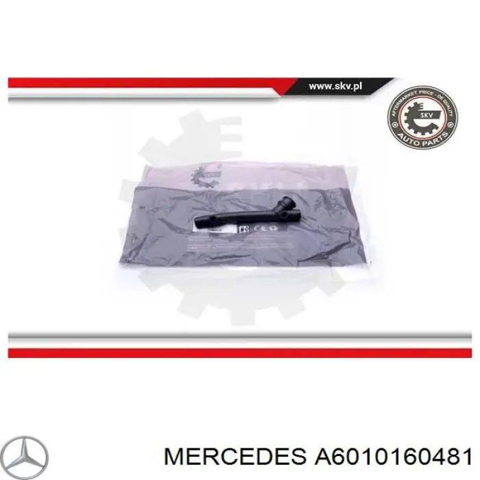 A6010160481 Mercedes патрубок вентиляции картерных газов