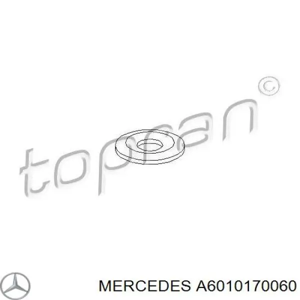 Кольцо (шайба) форсунки инжектора посадочное Mercedes A6010170060