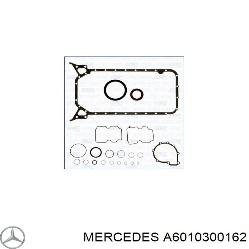 Полукольцо упорное (разбега) коленвала, 1-й ремонт, комплект на Mercedes E (C124)