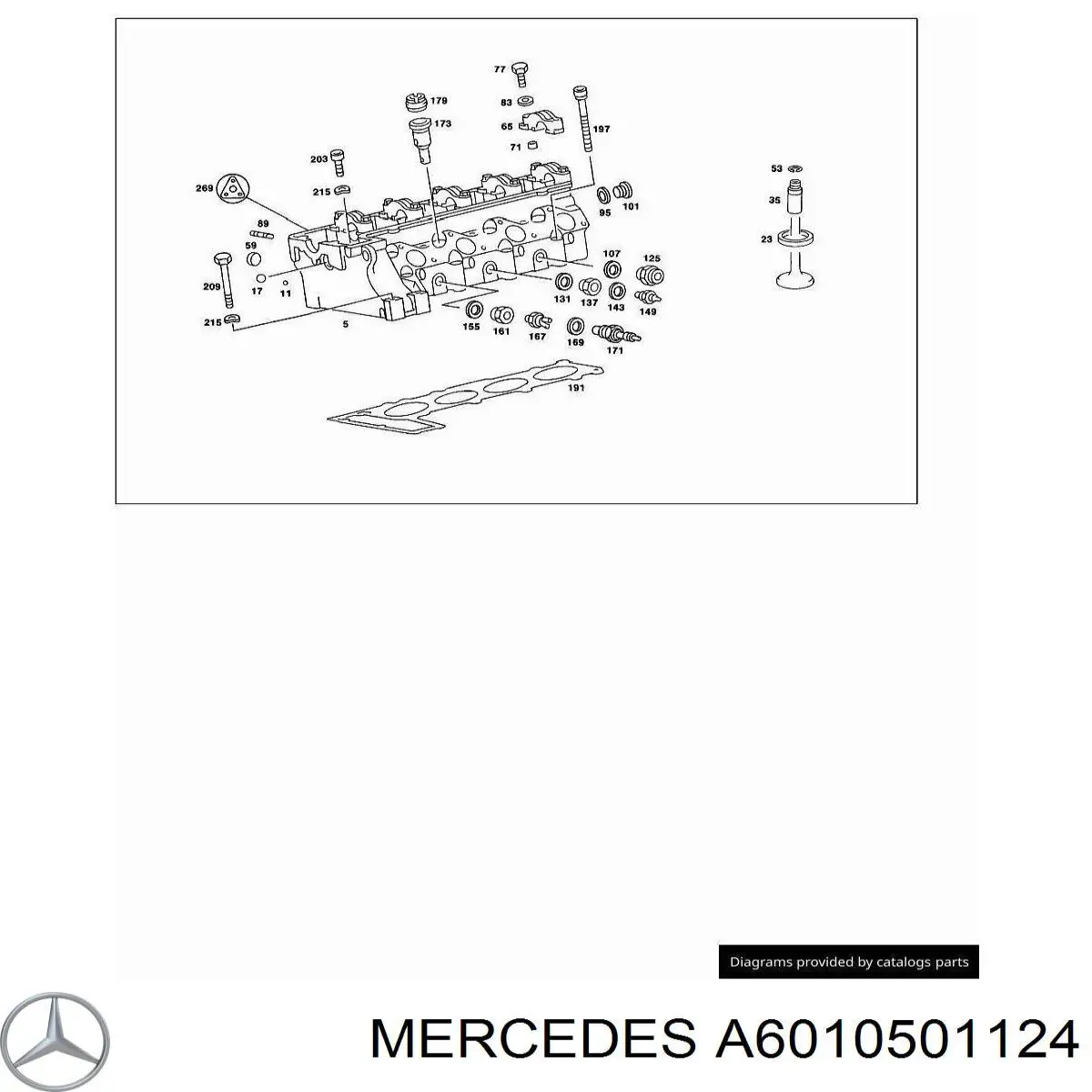 6010501124 Mercedes guia de válvula de escape
