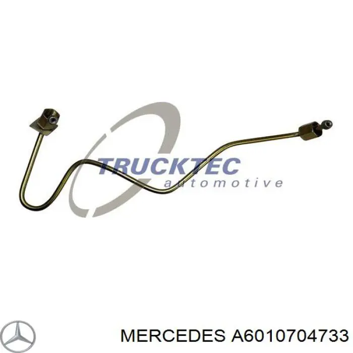 Трубка топливная форсунки 3-го цилиндра Mercedes A6010704733