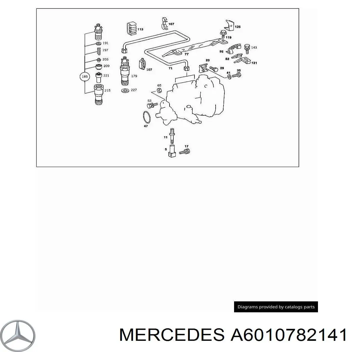 Топливная трубка A6010782141 Mercedes