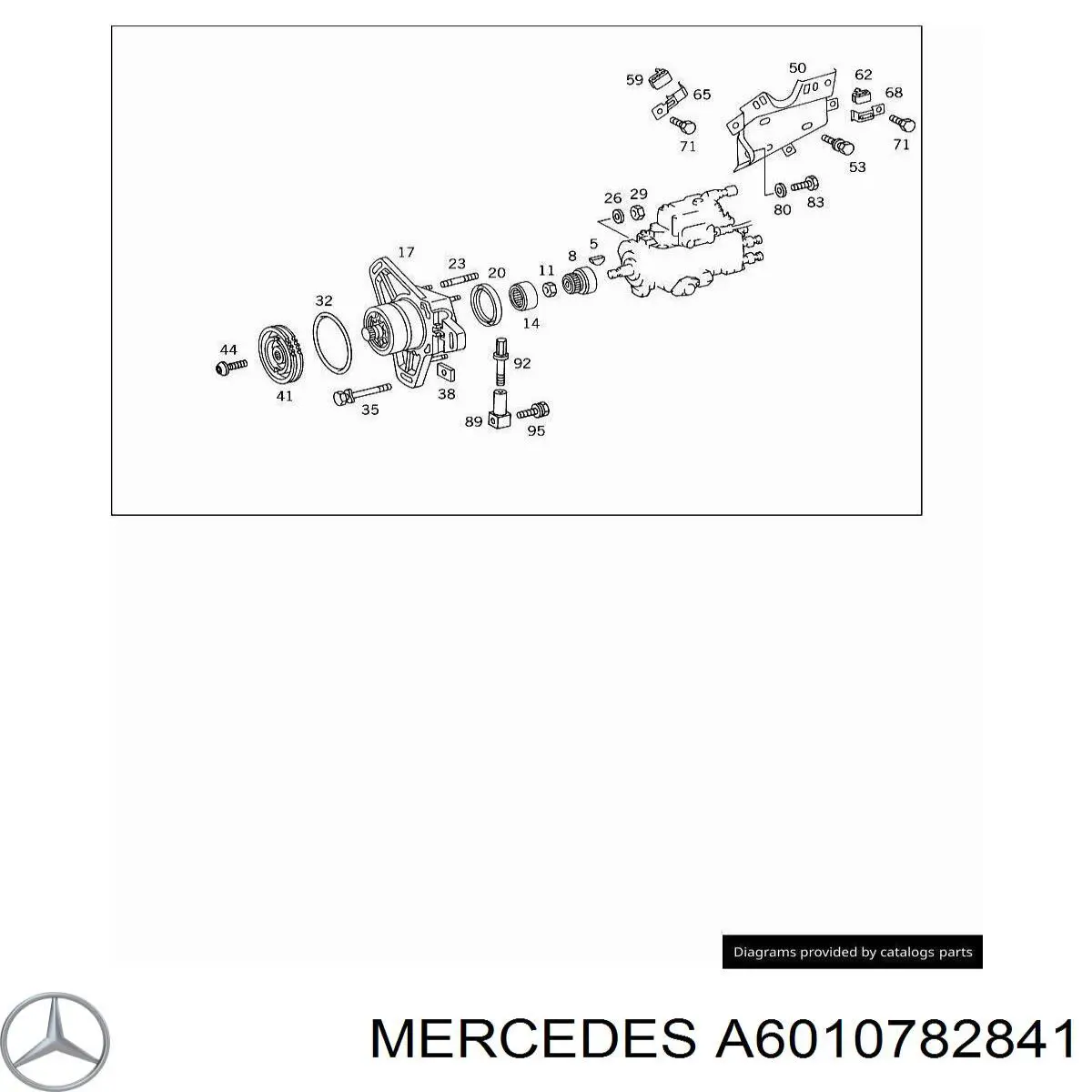 A6010782841 Mercedes кронштейн крепления форсунки