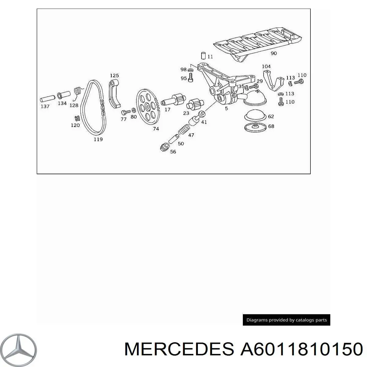  Mercedes A6011810150 цена, от 21.23 USD