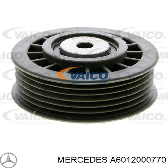 Polea inversión / guía, correa poli V A6012000770 Mercedes