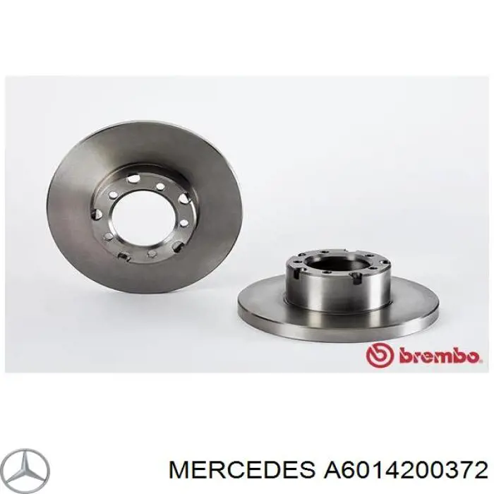 A6014200372 Mercedes диск тормозной передний