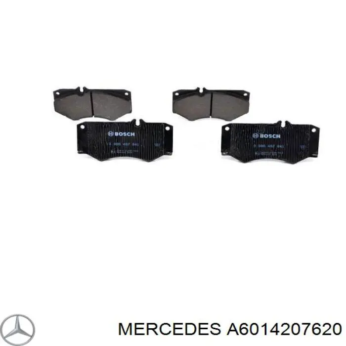 A6014207620 Mercedes колодки тормозные передние дисковые