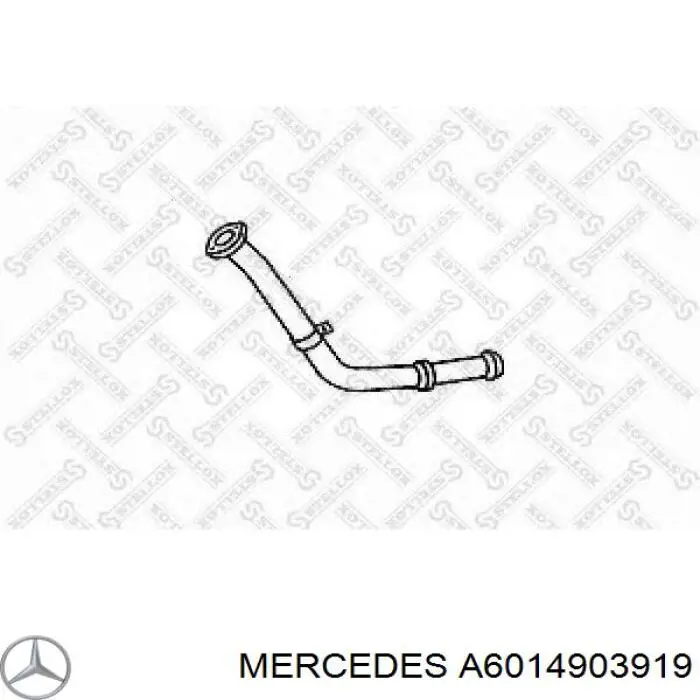 A6014903919 Mercedes труба приемная (штаны глушителя передняя)