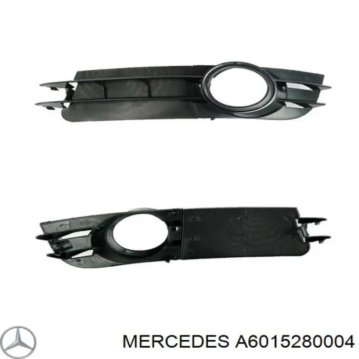 Решетка на бампер Mercedes A6015280004