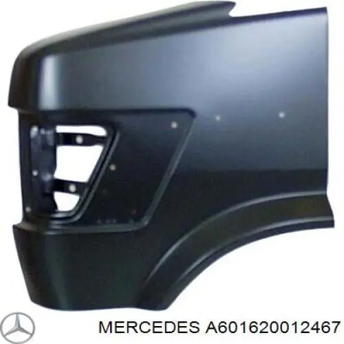 A601620012467 Mercedes pára-lama dianteiro direito