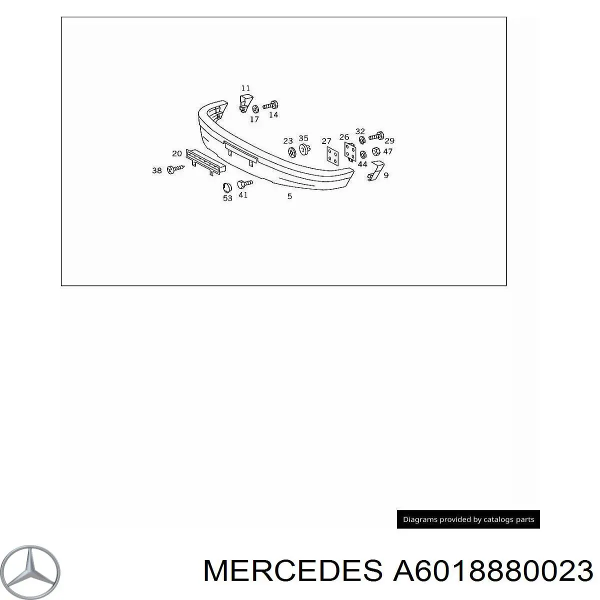A6018880023 Mercedes решетка радиатора