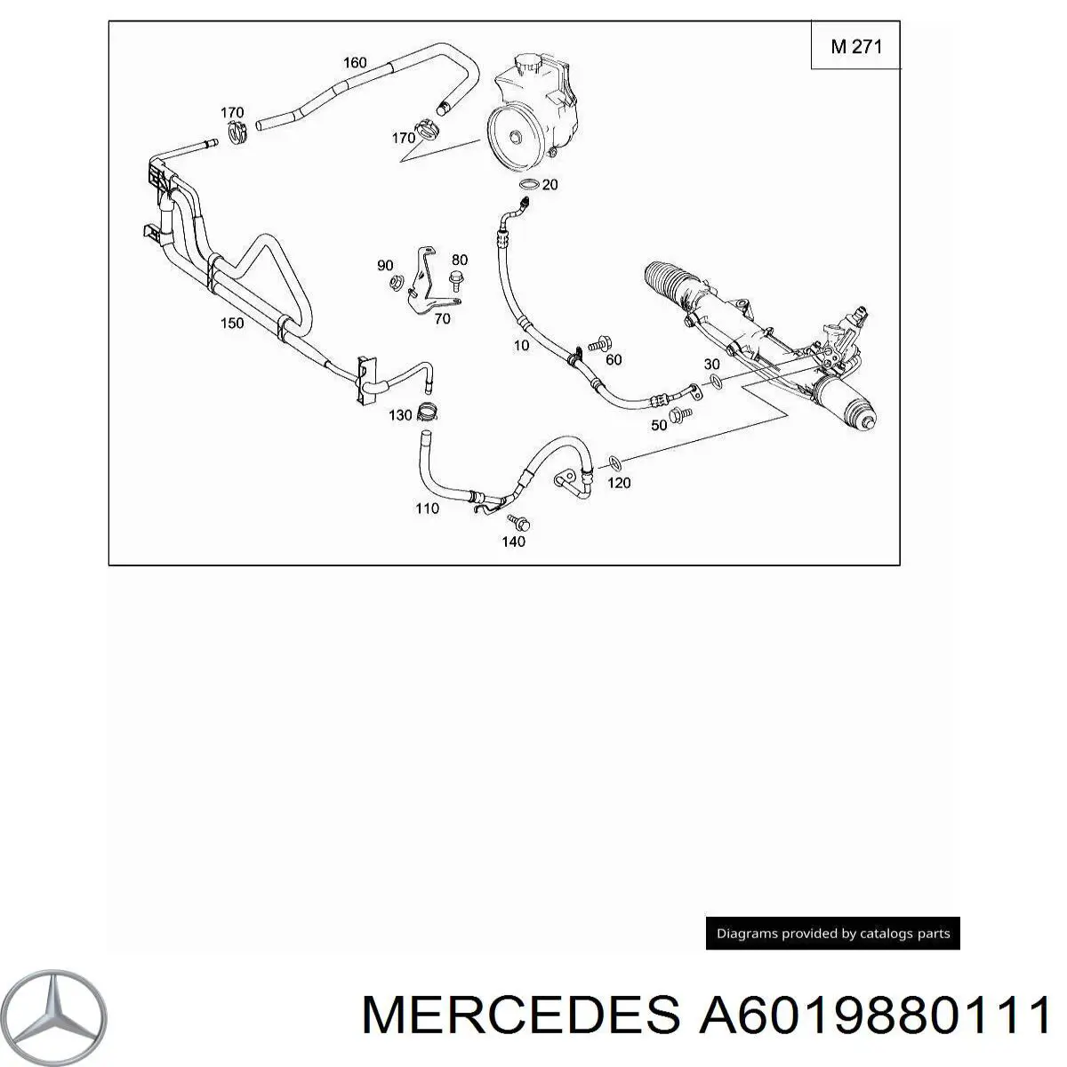 A6019880111 Mercedes Кронштейн воздушного фильтра