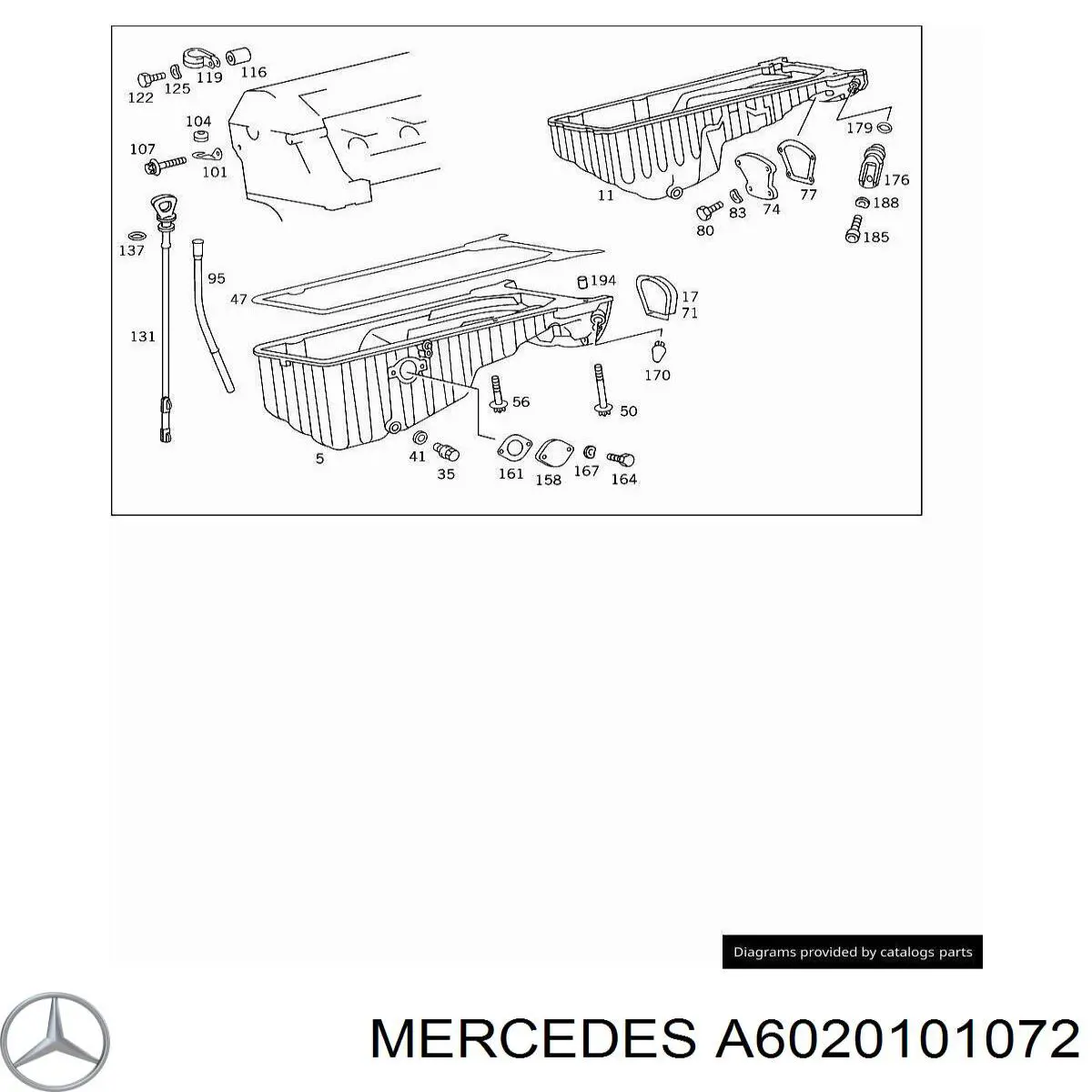 A6020101072 Mercedes sonda (indicador do nível de óleo no motor)