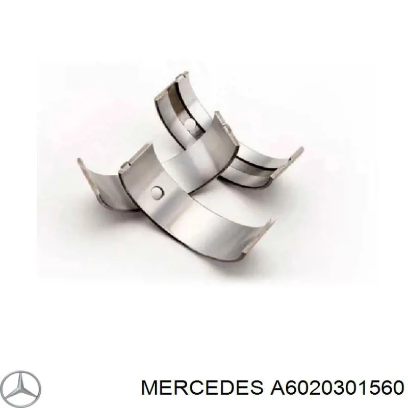 6020301560 Mercedes вкладыши коленвала шатунные, комплект, стандарт (std)