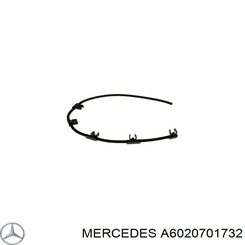 A6020701732 Mercedes трубка топливная, от фильтра к насосу