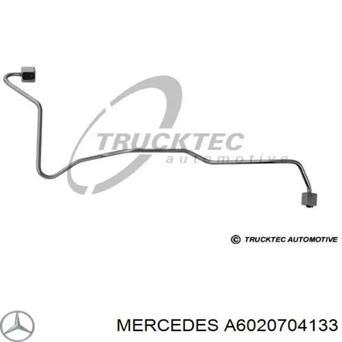 A6020704133 Mercedes tubo de combustível do injetor de 5º cilindro