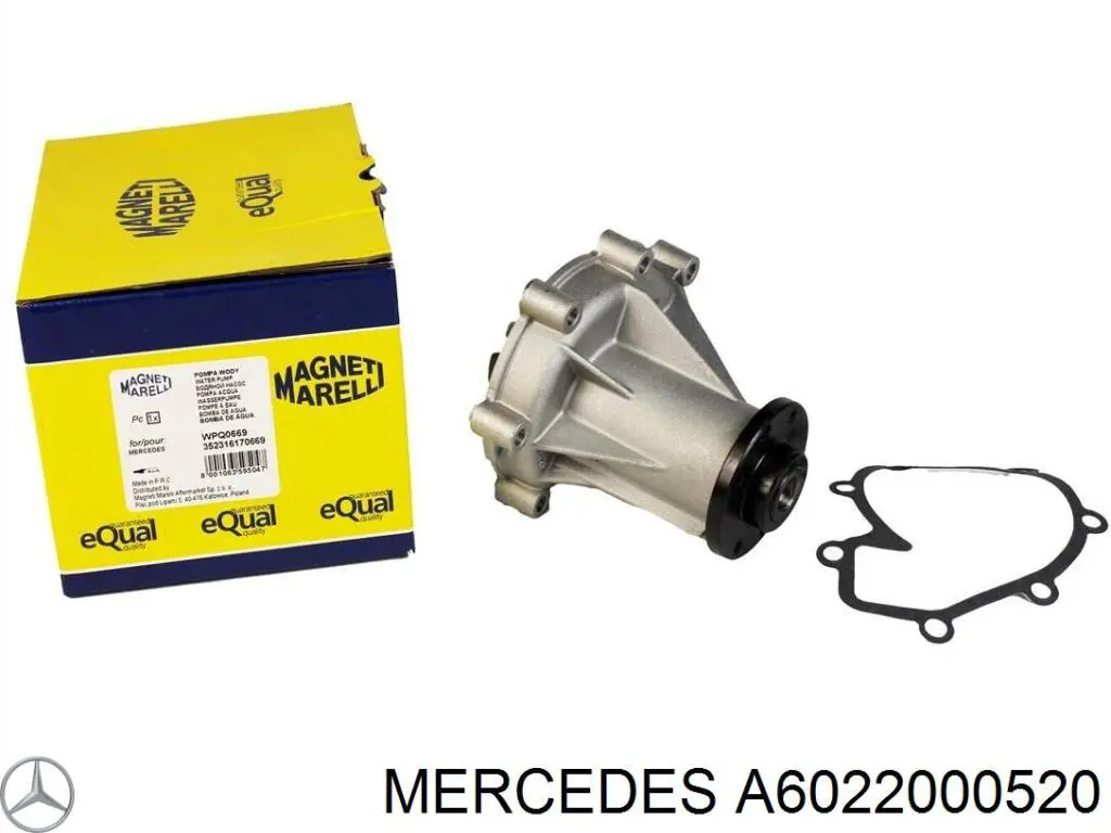 Помпа охлаждения Mercedes A6022000520 цена, от 46.83 USD