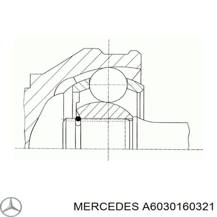 A6030160321 Mercedes прокладка клапанной крышки