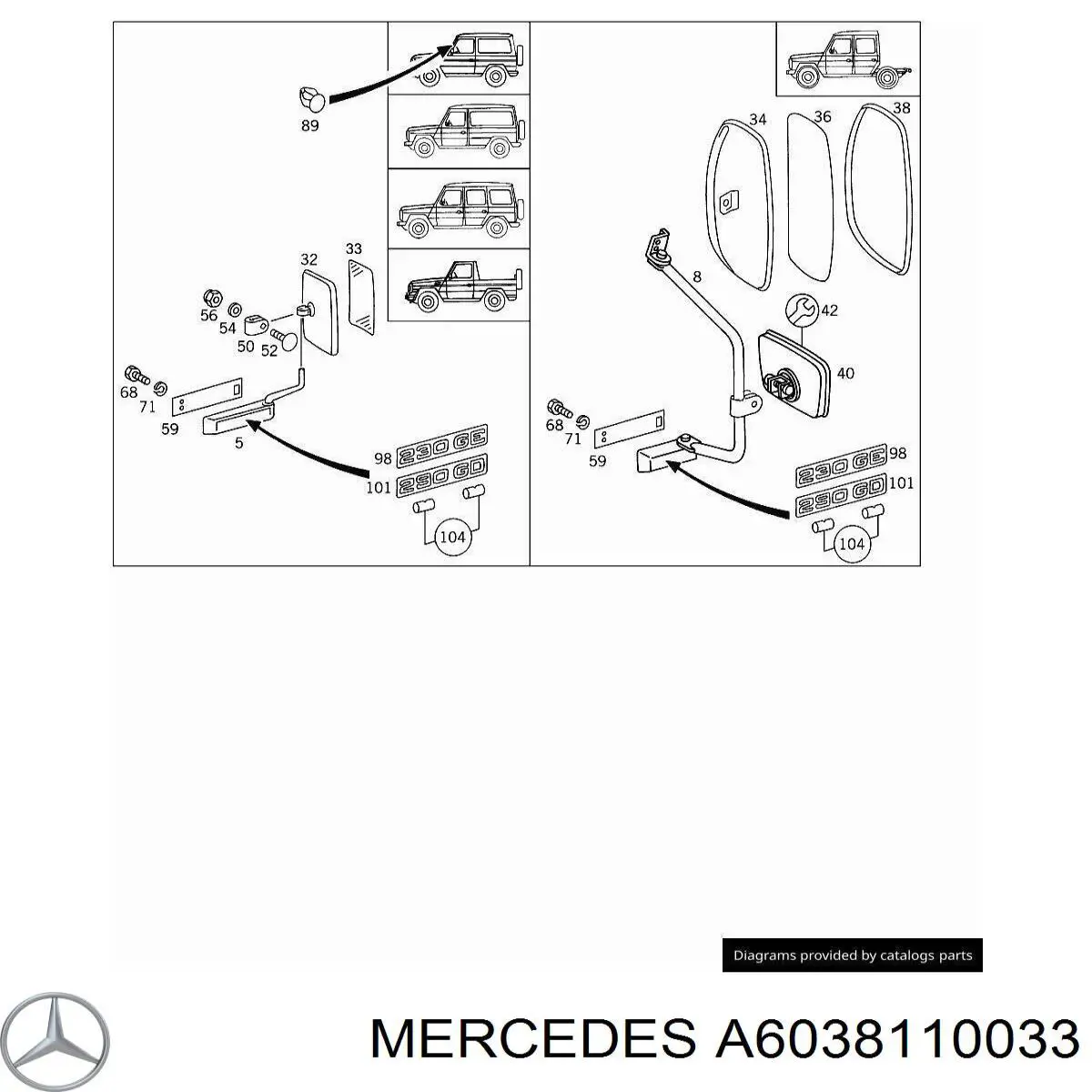  6038110033 Mercedes