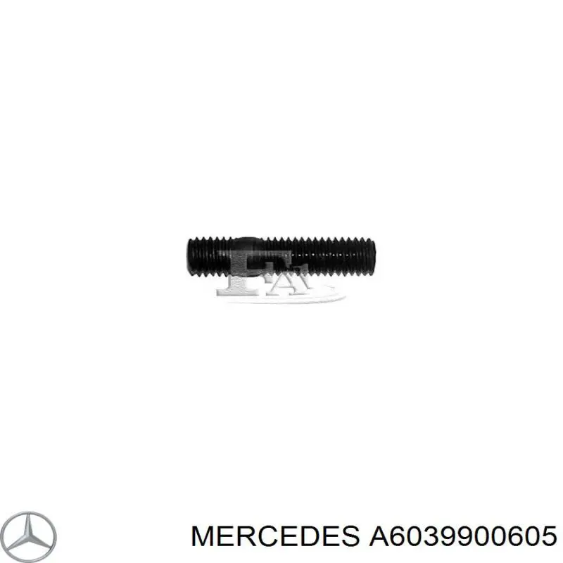 Болт (шпилька) крепления турбины Mercedes A6039900605