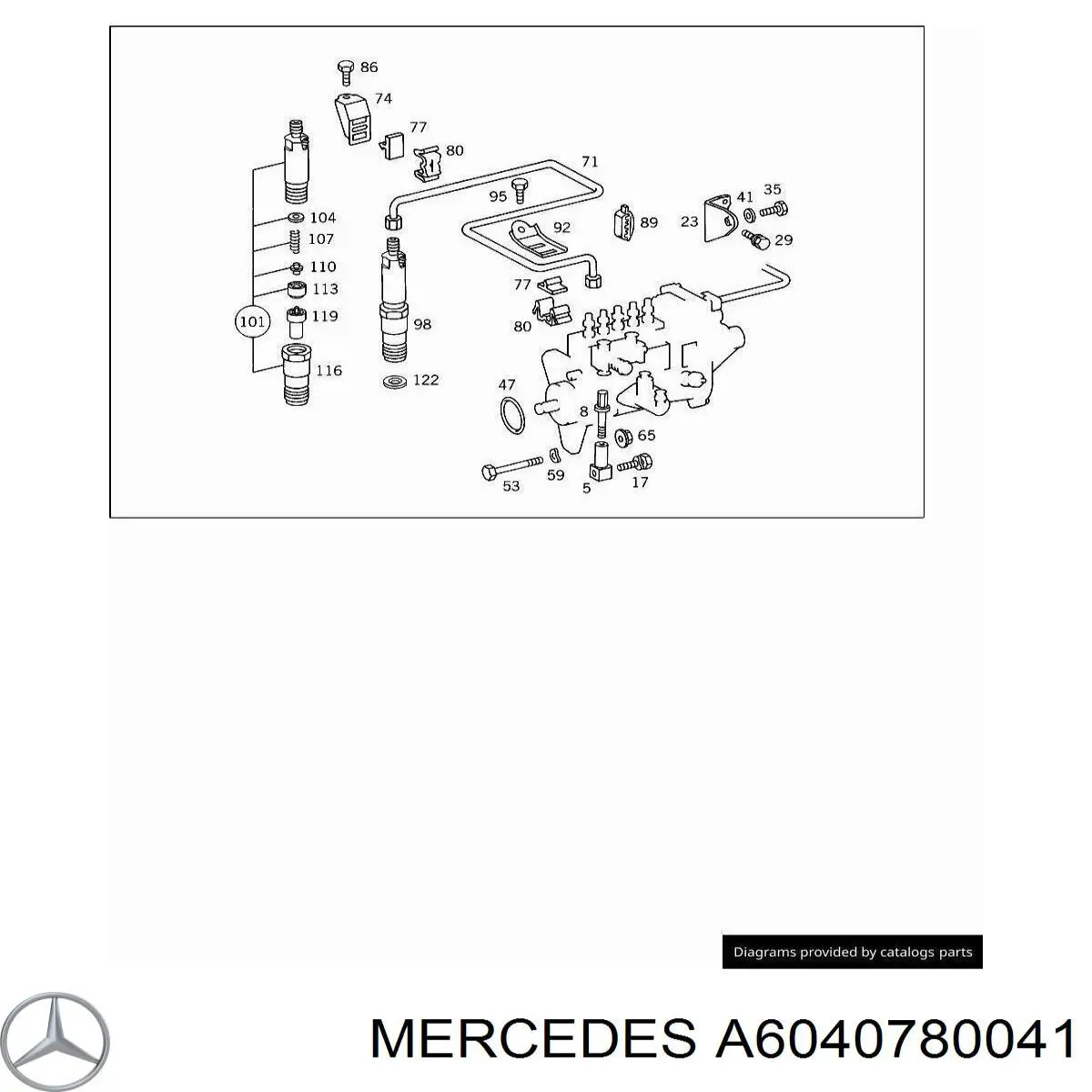 A6040780041 Mercedes 