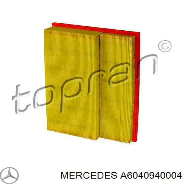 Купить A6040940004 Mercedes Автомобильный фильтр воздуха
