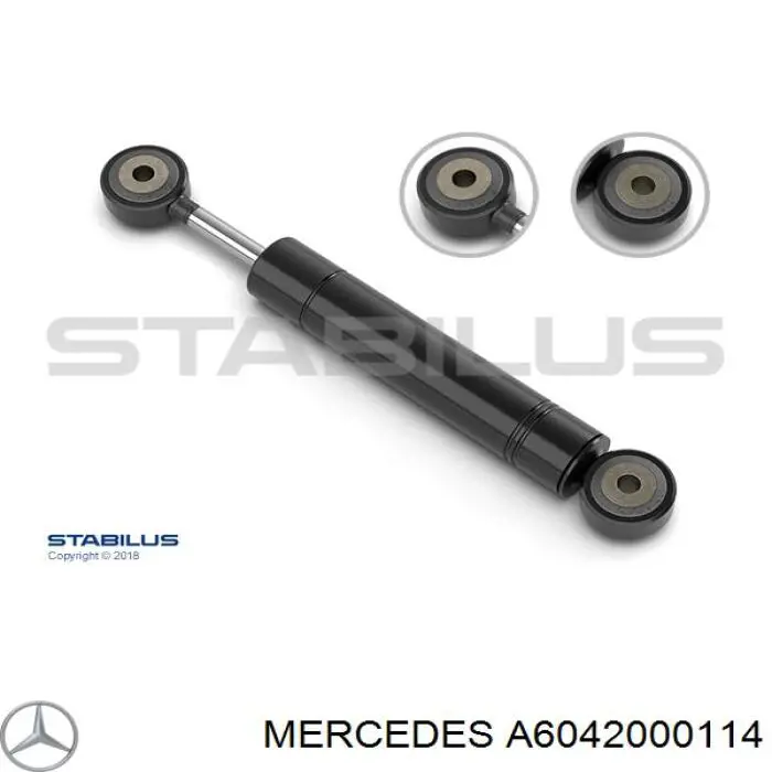 Амортизатор натяжителя приводного ремня Mercedes A6042000114
