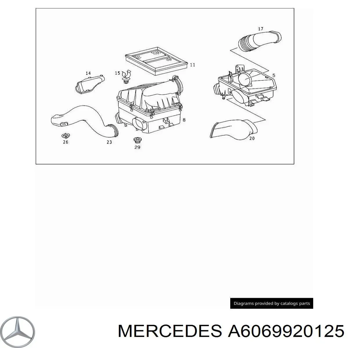  Mercedes A6069920125 цена, от 6.63 USD