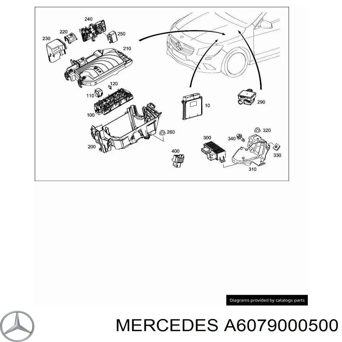 A6079000500 Mercedes relê das velas de incandescência