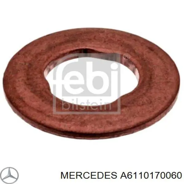 A6110170060 Mercedes Anel (arruela) do injetor de ajuste